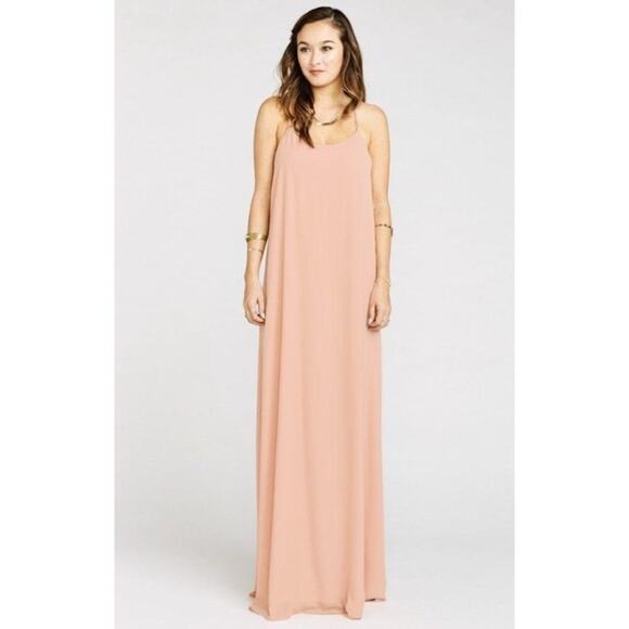 Show Me Your Mumu SMYM T-Rex dusty blush maxi dress NEW SMALL - Picture 1 of 4